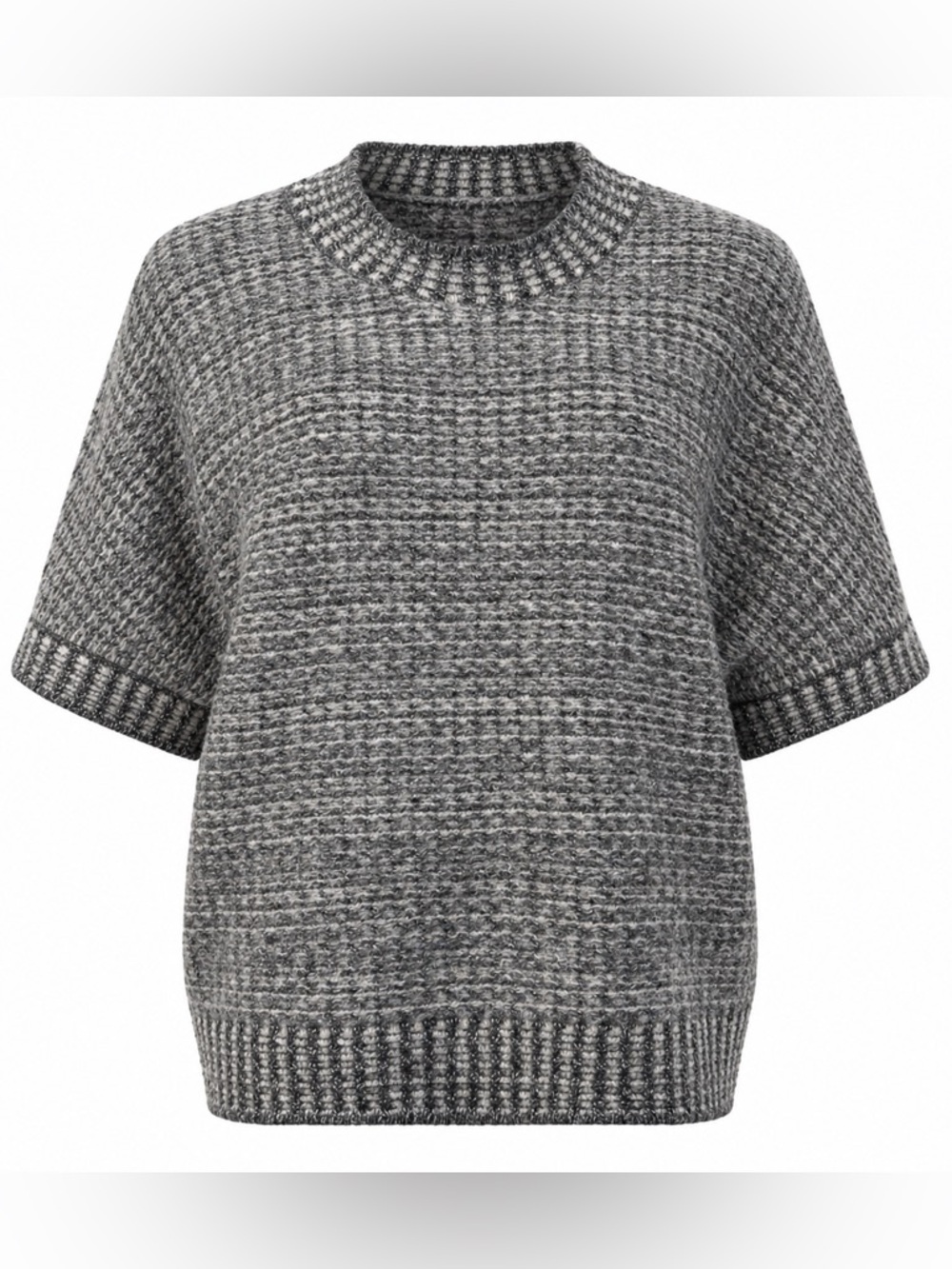Tribal Jeans Charcoal Textured Knit Sweater Medium